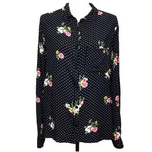 VELVET & HEART short-long floral print top. great condition